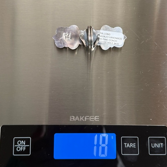 NWT Navajo Handmade Tia Long Pink Conch Ring - Picture 4 of 14